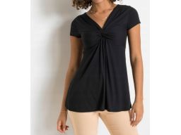B.P.C bluzka t-shirt ze splotem czarna r.44/46