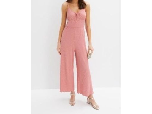 B.P.C kombinezon krepowany różowy modny 36/38.