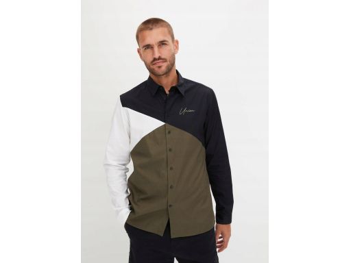 B.P.C koszula męska długi rękaw kolorowa 45/46.