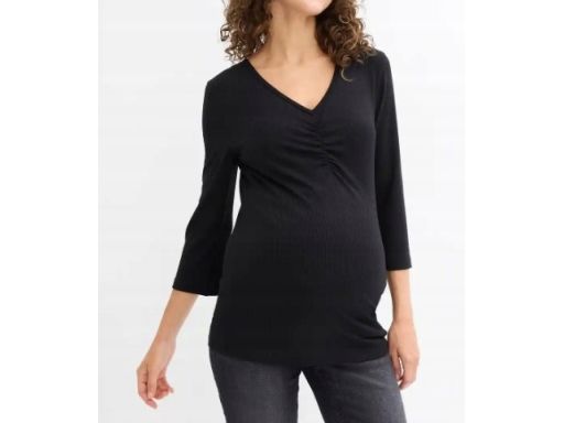 B.P.C bluzka ciążowa czarna prążkowana r.32/34