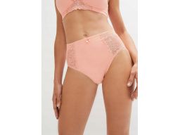 B.P.C. 2-pak majtki figi maxi z koronką pomarańczowe i łososiowe ^40/4