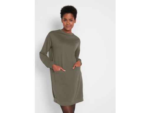 B.P.C sukienka dresowa ciemna oliwka ^36/38