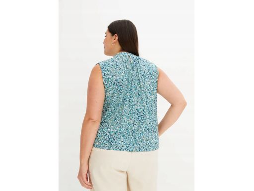 B.P.C top w drobne kwiatuszki ze stójką 40/42.