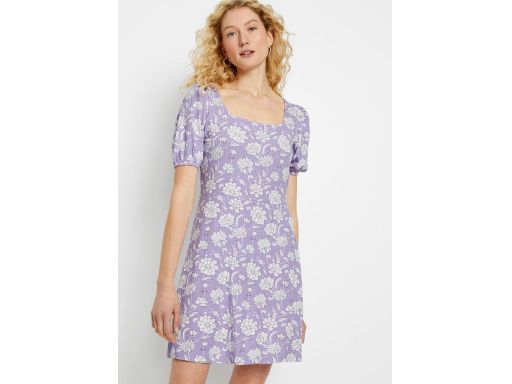 B.P.C sukienka fioletowa w kwiaty ^40/42