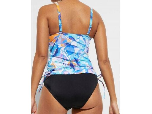 B.P.C tankini wielokolorowe we wzory z czarnymi figami 48.