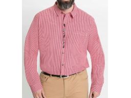 B.P.C męska koszula ludowa w kratkę z haftem ^43/44