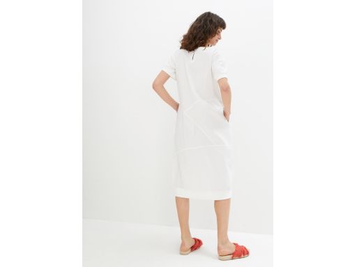 B.P.C sukienka oversize śmietankowa letnia 54.