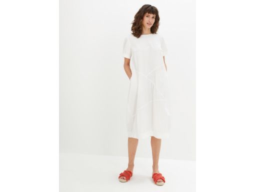 B.P.C sukienka oversize śmietankowa letnia 54.