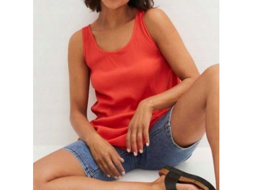 B.P.C bluzka top luźny zwiewny z dekoltem na plecach r.38