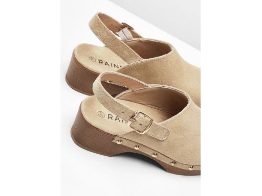 B.P.C klapki chodaki beżowa eko zamsz ^42