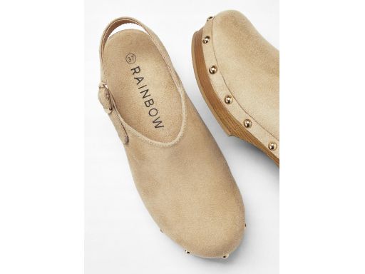 B.P.C klapki chodaki beżowa eko zamsz ^42