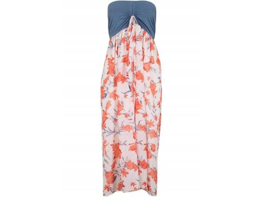 B.P.C sukienka szyfonowa plażowa bandeau kolorowa 38.
