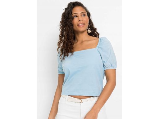 B.P.C t-shirt damski niebieski krótki ^40/42