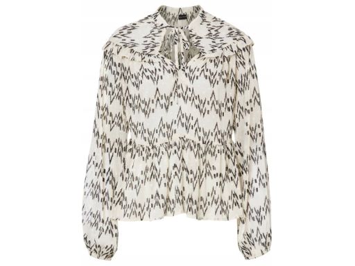 B.P.C bluzka szyfonowa wzorzysta wiązanie ^38
