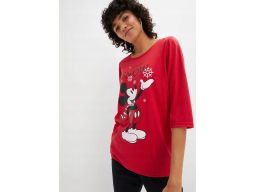 B.P.C bluzka Myszka Mickey czerwona z nadrukiem r.40/42