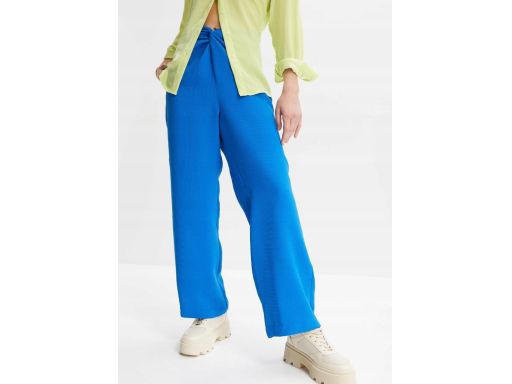 B.P.C niebieskie spodnie modern z wywinięciem w pasie ^42