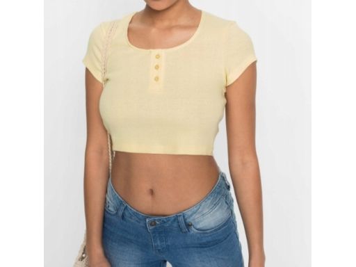 B.P.C krótka bluzka prążek 48/50.