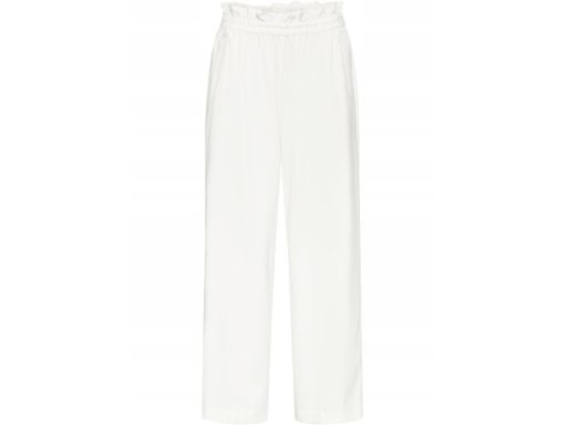 B.P.C białe spodnie szerokie nogawki wysoki stan ^56