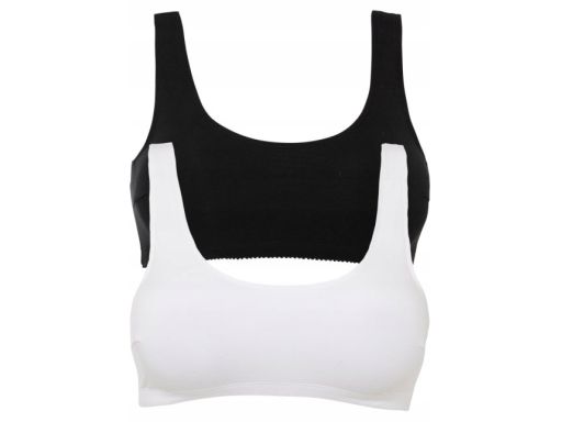 B.P.C biustonosz bustier top bawełna 2-pak r.40/42