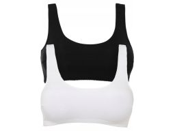 B.P.C biustonosz bustier top bawełna 2-pak r.40/42