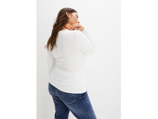 B.P.C śmietankowa bluzka z dekoltem serce 44/46.