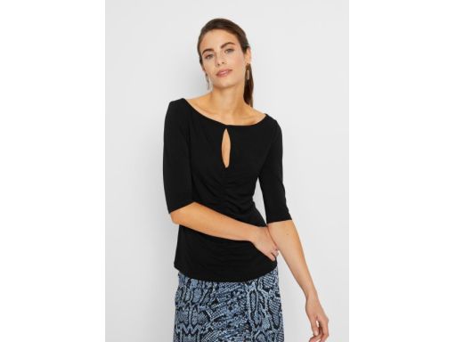 B.P.C bluzka czarna marszczenia r.40/42