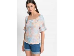 B.P.C bluzka t-shirt z falbaną na rękawie ^44/46