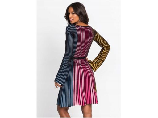 B.P.C dzianinowa sukienka kolorowa ^36/38