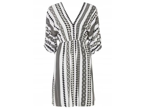 B.P.C sukienka we wzory z wiskozy r.48