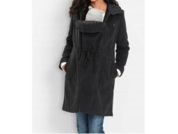 B.P.C płaszcz ciążowy z panelem dla dziecka szary 34.