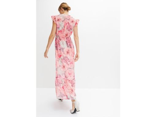 B.P.C długa sukienka szyfonowa letnia we wzory 36.