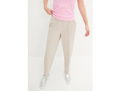 B.P.C spodnie chinos damskie beżowe piaskowe r.52