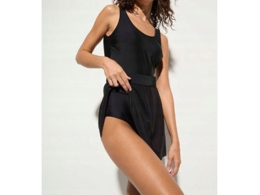 B.P.C kostium kąpielowy czarny ze spódniczką r.48