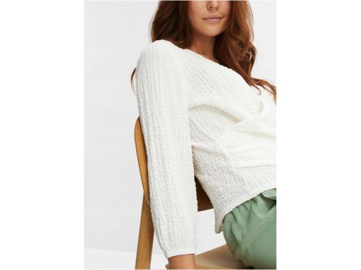 B.P.C bluzka śmietankowa kopertowa r.48/50