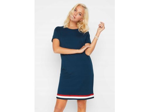 B.P.C sukienka z dżerseju granatowa z paskami 36/38.