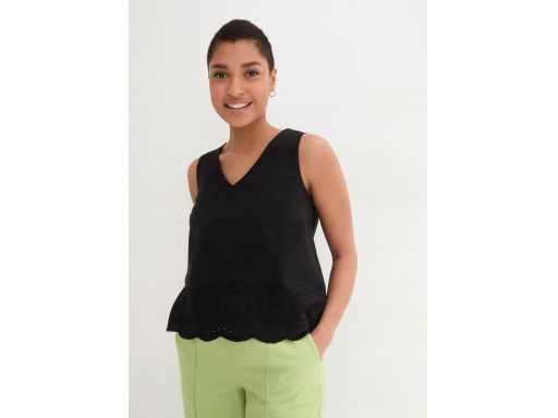 B.P.C top luźna bluzka z haftem ażurowym ^54