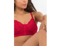 B.P.C 2-pak biustonosz miękki bez fiszbin zapięcie przód 90C.