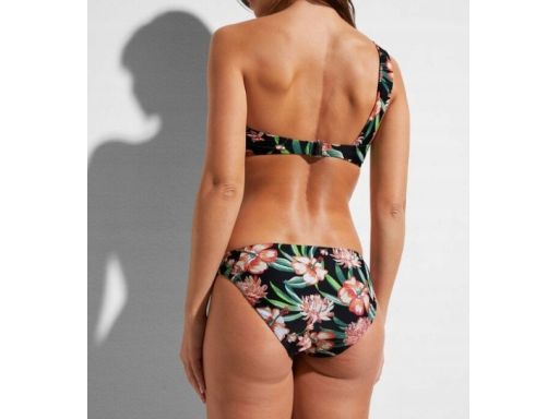 B.P.C bikini w kwiaty bustier na jedno ramię z figami ^38