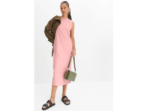 B.P.C sukienka różowa prosta prążkowana ^48/50