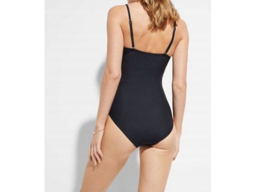 B.P.C kostium jednoczęściowy marszczony czarny 44.