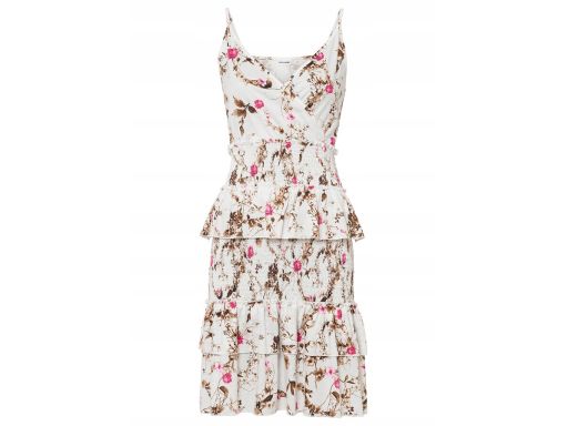 B.P.C sukienka na ramiączka z falbankami ^36/38