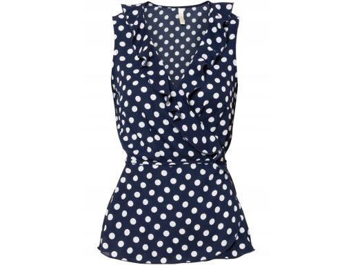 B.P.C bluzka damska kopertowa w groszki ^46