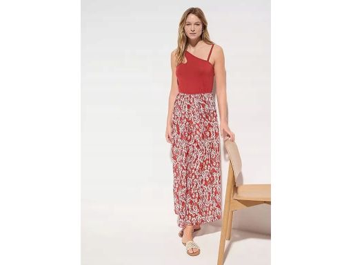 B.P.C sukienka plażowa brązowa długa we wzory ^44/46