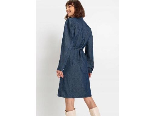 B.P.C sukienka koszulowa jeansowa ze stójką 40.