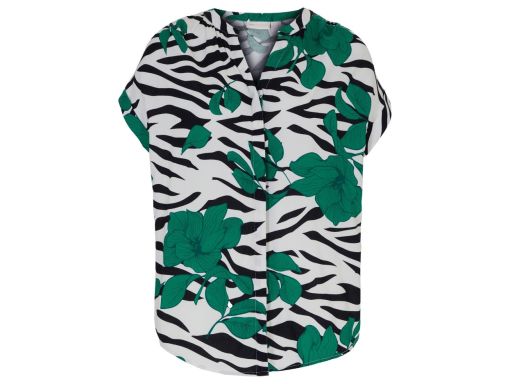 B.P.C bluzka koszulowa we wzór zebry i kwiaty r.44