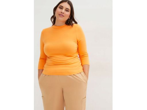 B.P.C dopasowany t-shirt z rękawem 3/4 pomarańczowy ^48/50
