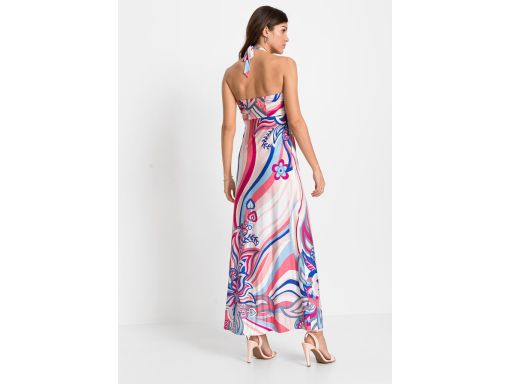 Maxi sukienka wiązana odkryte plecy 36/38.