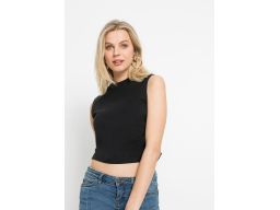 B.P.C czarna krótka bluzka top r.40/42