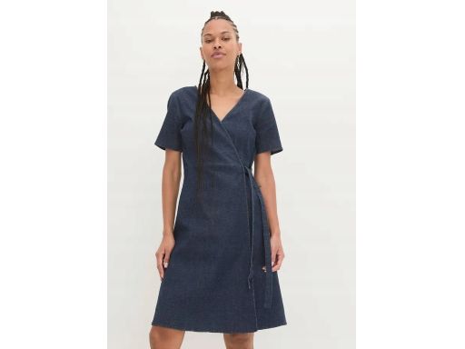 B.P.C kopertowa sukienka jeansowa ciemna 38.