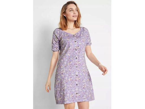 B.P.C sukienka w kwiaty fiolet r.44/46
